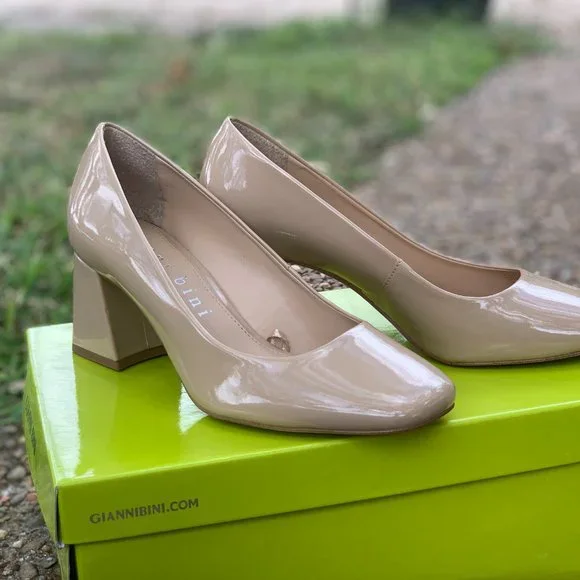 LIKE NEW!!! WORN ONCE! Gianni Bini Women's  Block Heel Shoes - Picture 3 of 3